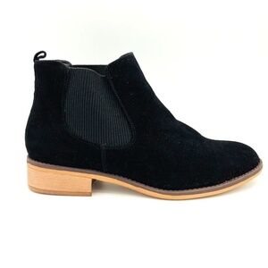 BPC Faux Suede Bonprix Black Ankle Bootie Shoes 41